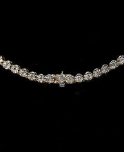 YELLOW GOLD DIAMOND NATURAL TENNIS CHAIN DEAL